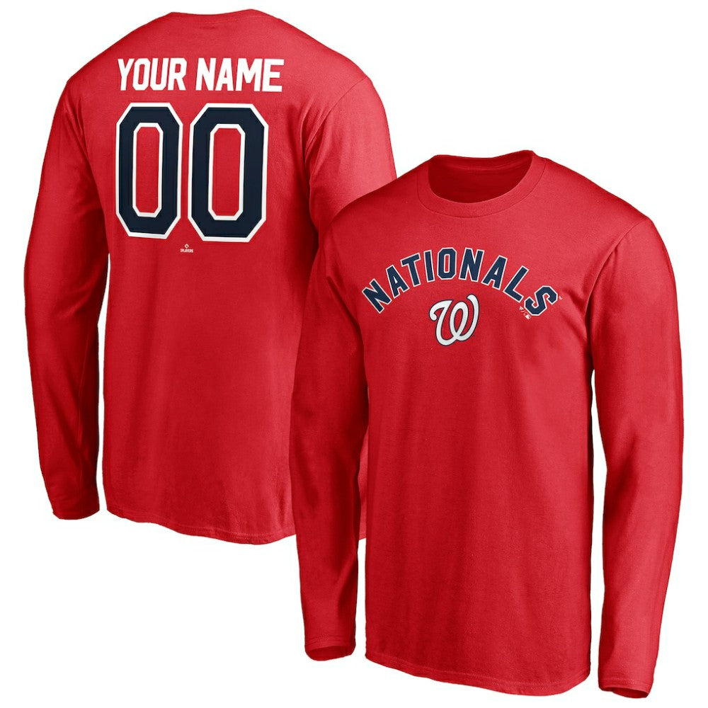 Washington Nationals Personalized Winning Streak Name & Number Long Sleeve T-Shirt - MLB
