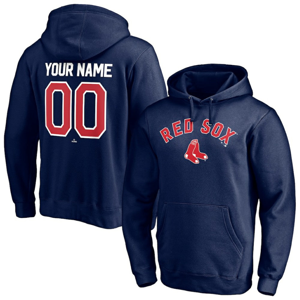 Boston Red Sox Personalized Winning Streak Name & Number Pullover Hoodie - MLB