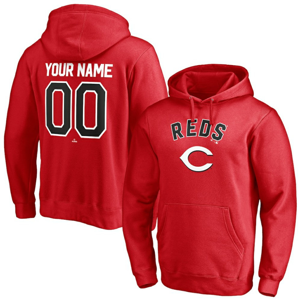 Cincinnati Reds Personalized Winning Streak Name & Number Pullover Hoodie - MLB