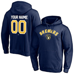 Milwaukee Brewers Personalized Winning Streak Name & Number Pullover Hoodie - MLB