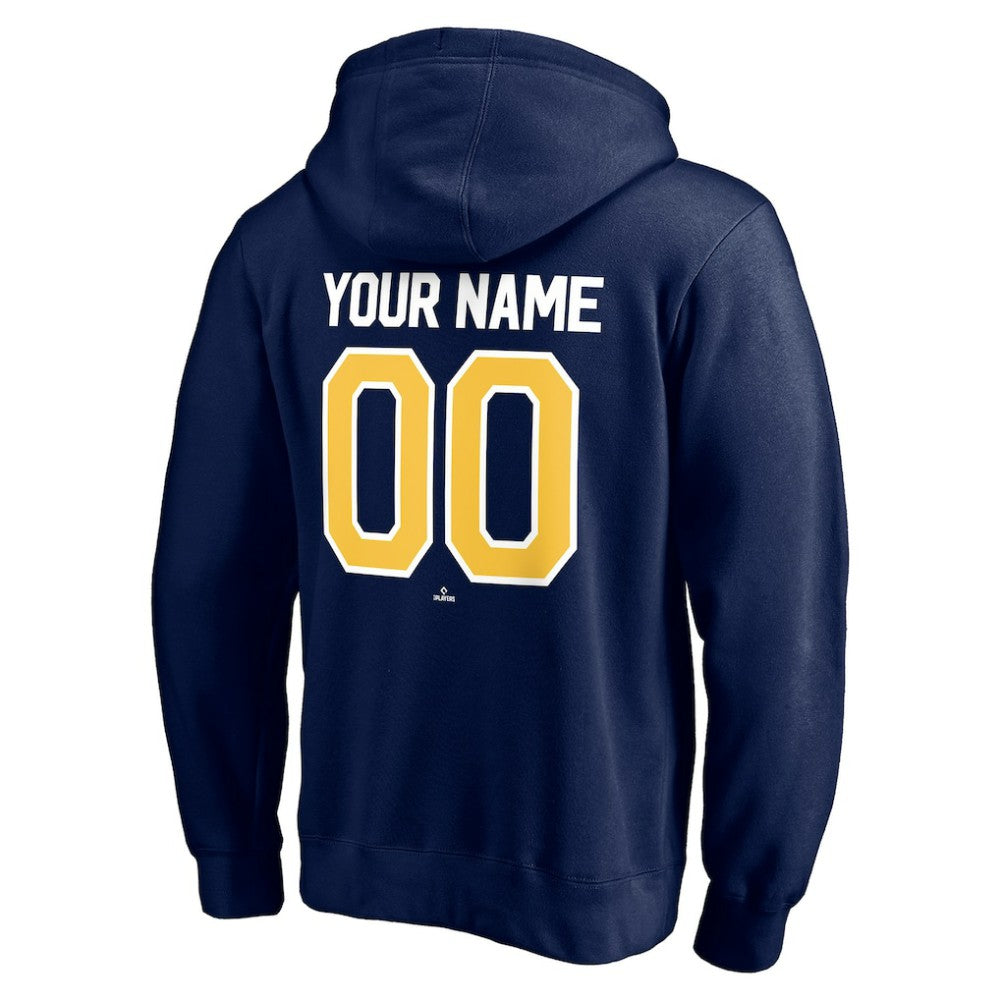 Milwaukee Brewers Personalized Winning Streak Name & Number Pullover Hoodie - MLB
