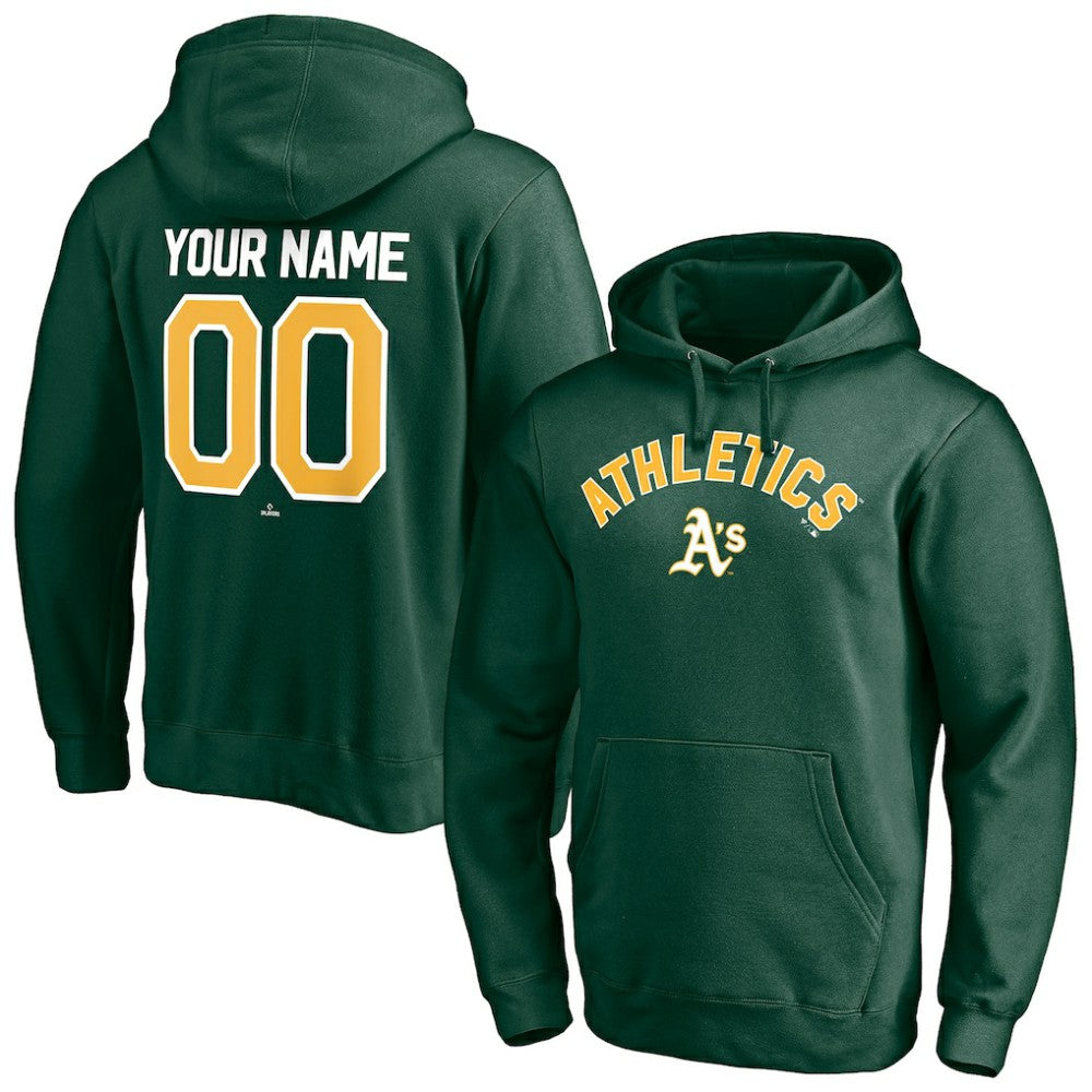 Athletics Personalized Winning Streak Name & Number Pullover Hoodie - MLB