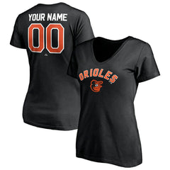 Baltimore Orioles Women's Personalized Winning Streak Name & Number V-Neck T-Shirt - MLB