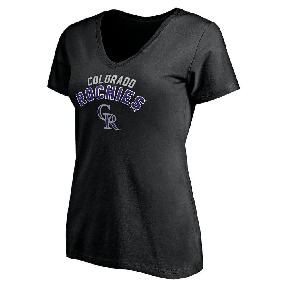 Colorado Rockies Women's Personalized Winning Streak Name & Number V-Neck T-Shirt - MLB