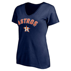 Houston Astros Women's Personalized Winning Streak Name & Number V-Neck T-Shirt - MLB