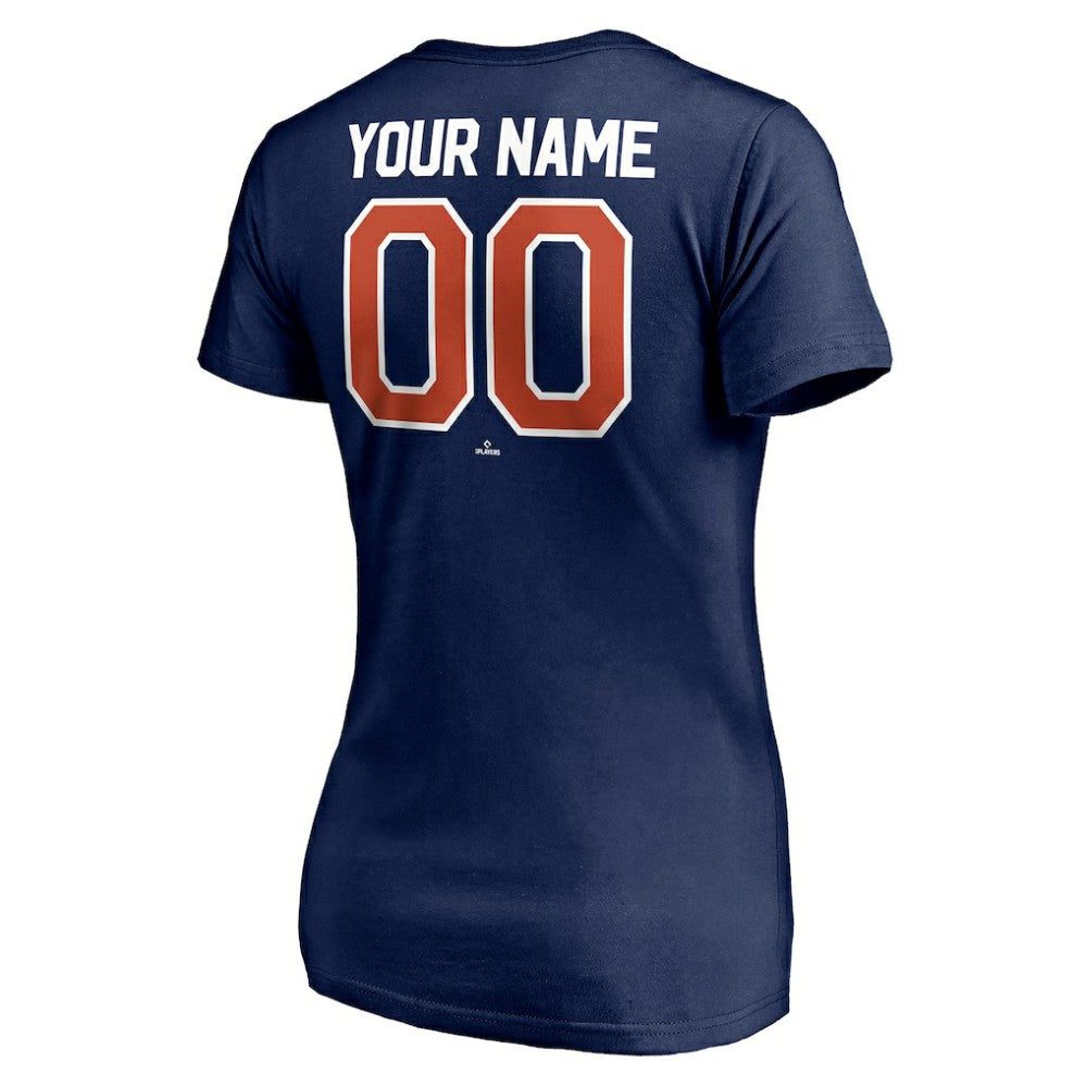 Houston Astros Women's Personalized Winning Streak Name & Number V-Neck T-Shirt - MLB