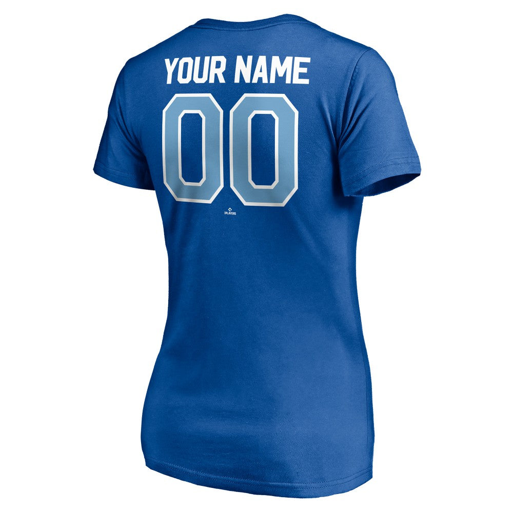 Kansas City Royals Women's Personalized Winning Streak Name & Number V-Neck T-Shirt - MLB