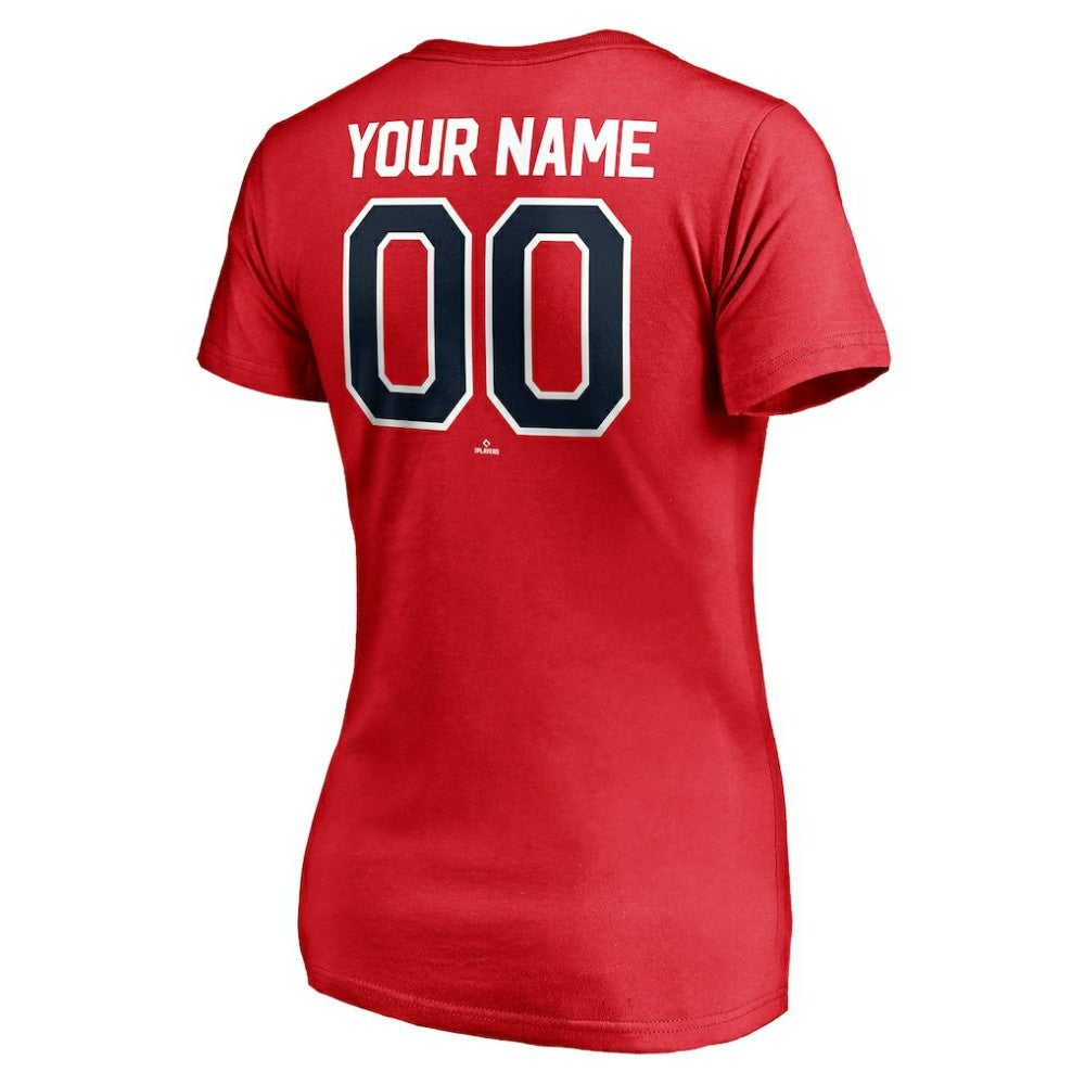 Los Angeles Angels Women's Personalized Winning Streak Name & Number V-Neck T-Shirt - MLB
