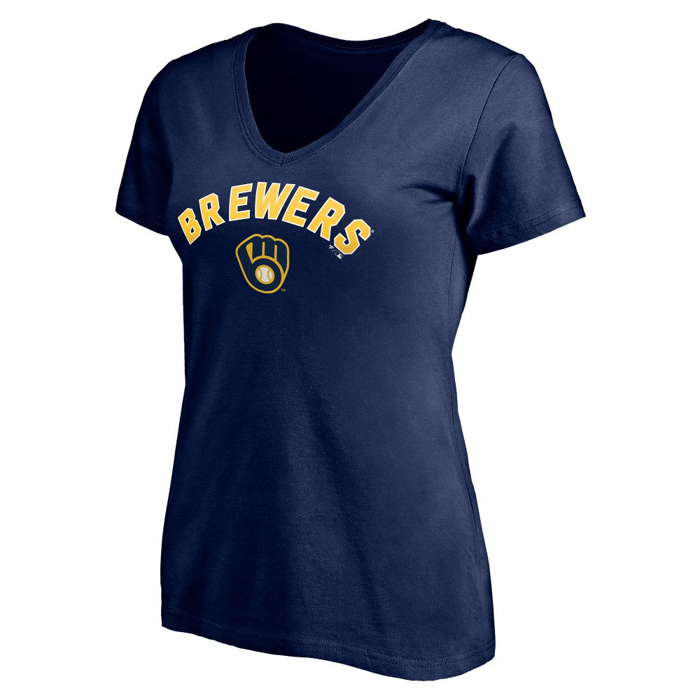 Milwaukee Brewers Women's Personalized Winning Streak Name & Number V-Neck T-Shirt - MLB