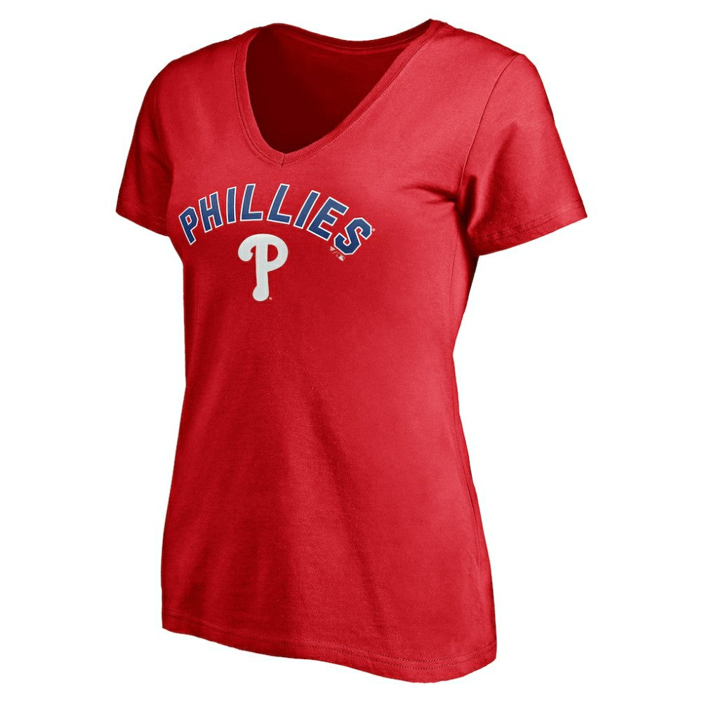 Philadelphia Phillies Women's Personalized Winning Streak Name & Number V-Neck T-Shirt - MLB
