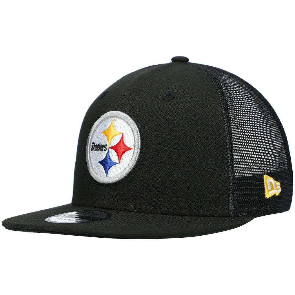 Pittsburgh Steelers New Era Shade Trucker 9FIFTY Snapback Hat Black | NFL
