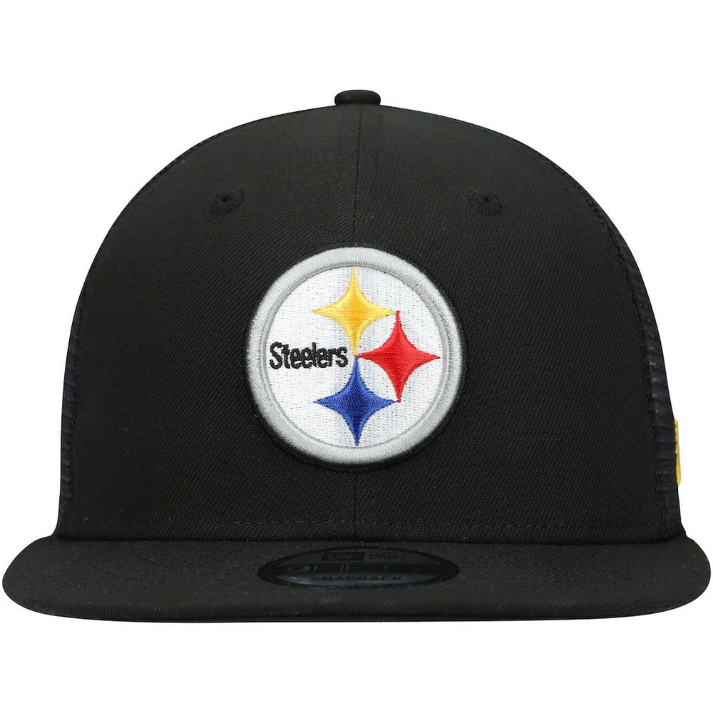 Pittsburgh Steelers New Era Shade Trucker 9FIFTY Snapback Hat Black | NFL