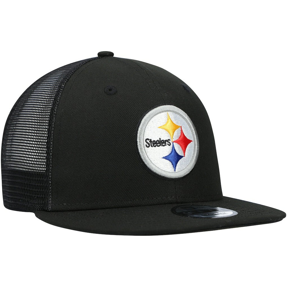 Pittsburgh Steelers New Era Shade Trucker 9FIFTY Snapback Hat Black | NFL