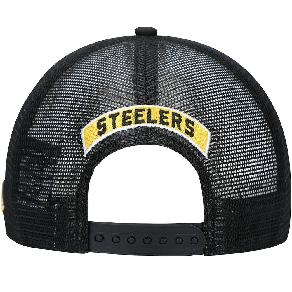 Pittsburgh Steelers New Era Shade Trucker 9FIFTY Snapback Hat Black | NFL