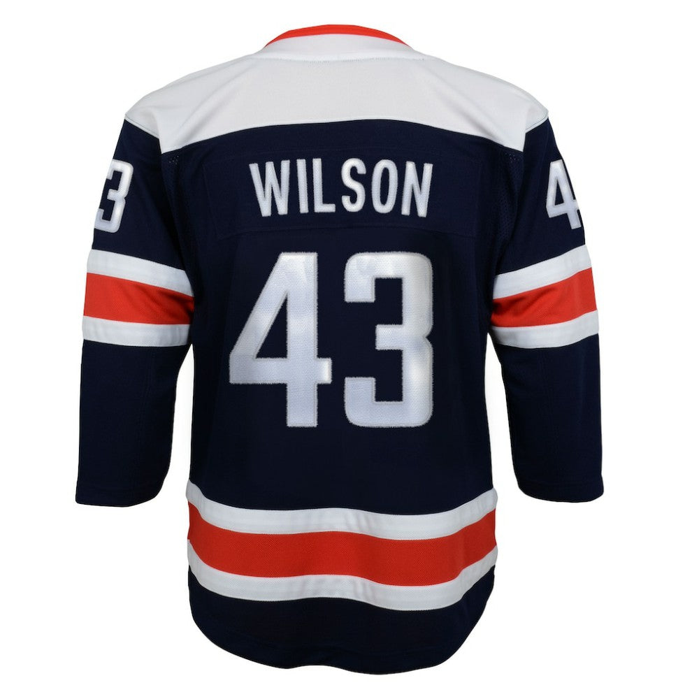 Tom Wilson Washington Capitals Youth 2020/21 Alternate Premier Player Jersey - Navy - NHL