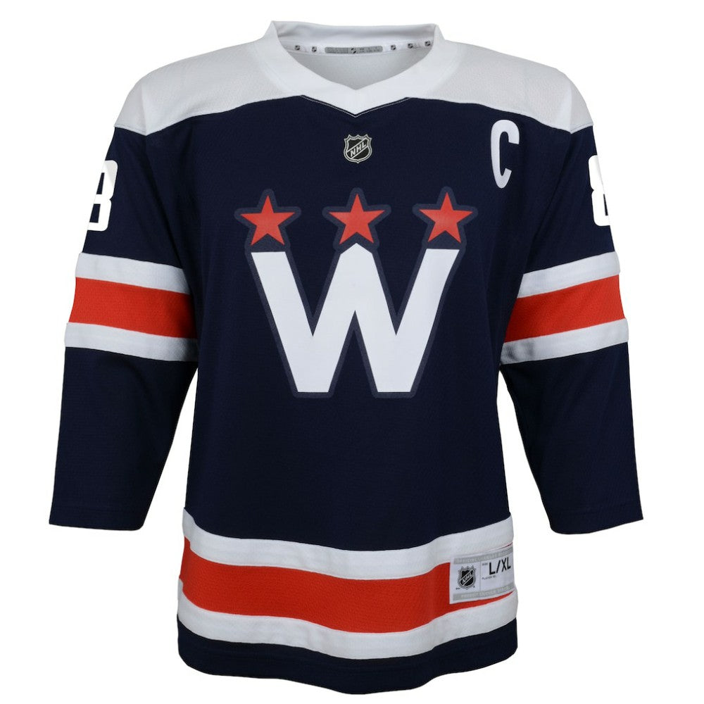 Alexander Ovechkin Washington Capitals Youth 2020/21 Alternate Replica Player Jersey - Navy - NHL