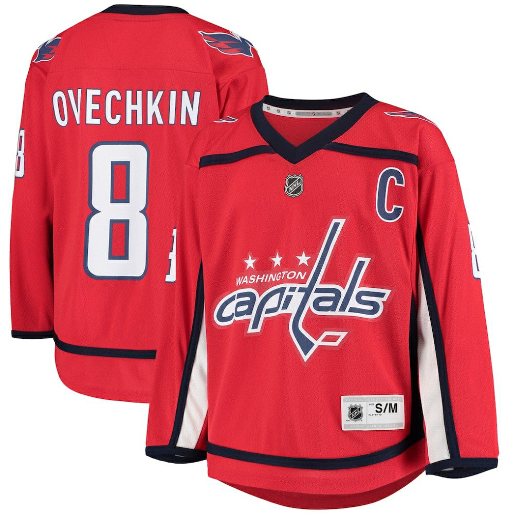 Alexander Ovechkin Washington Capitals Youth Home Replica Player Jersey - Red - NHL