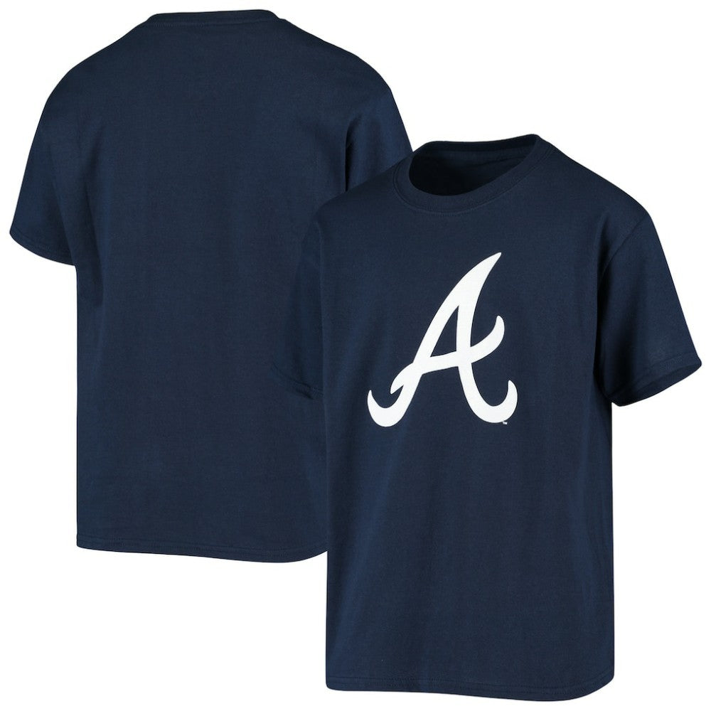 Atlanta Braves Stitches Youth Team Logo T-Shirt - MLB