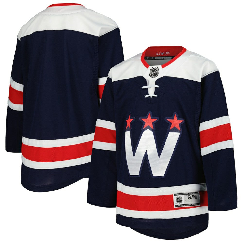 Washington Capitals Youth 2020/21 Alternate Premier Jerseys - Navy - NHL