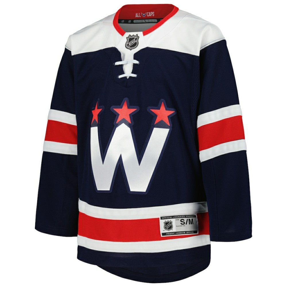 Washington Capitals Youth 2020/21 Alternate Premier Jerseys - Navy - NHL