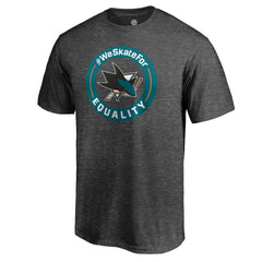 San Jose Sharks #WeSkateFor T-Shirt - Heather Gray - NHL