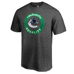 Vancouver Canucks #WeSkateFor T-Shirt - Heather Gray - NHL