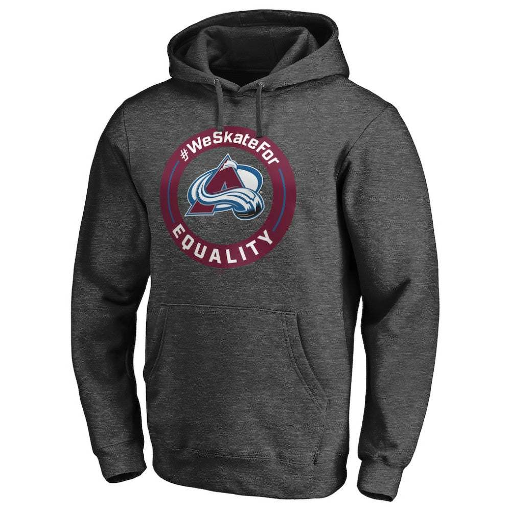 Colorado Avalanche #WeSkateFor Pullover Hoodie - Heather Gray - NHL