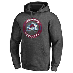 Colorado Avalanche #WeSkateFor Pullover Hoodie - Heather Gray - NHL