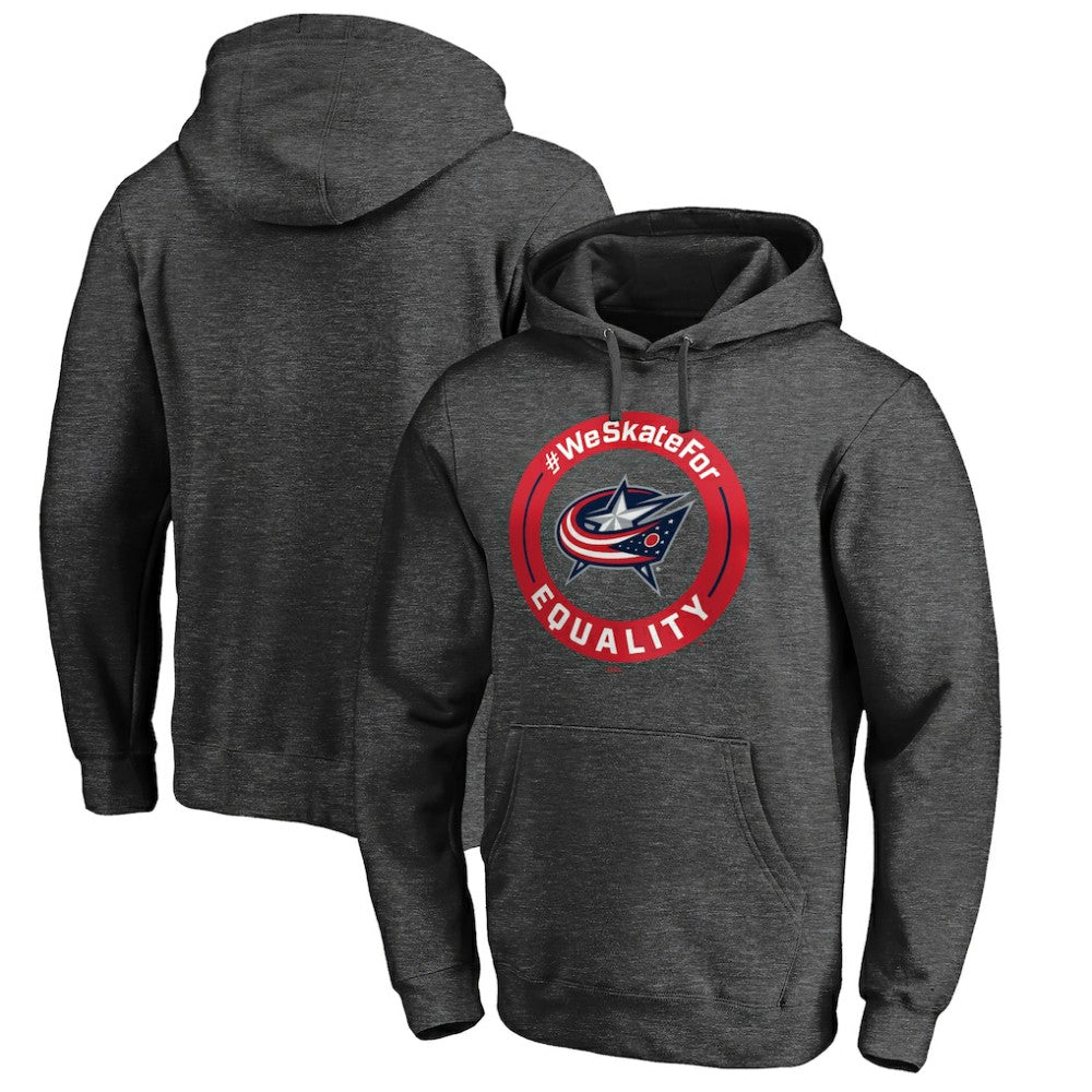 Columbus Blue Jackets #WeSkateFor Pullover Hoodie - Heather Gray - NHL