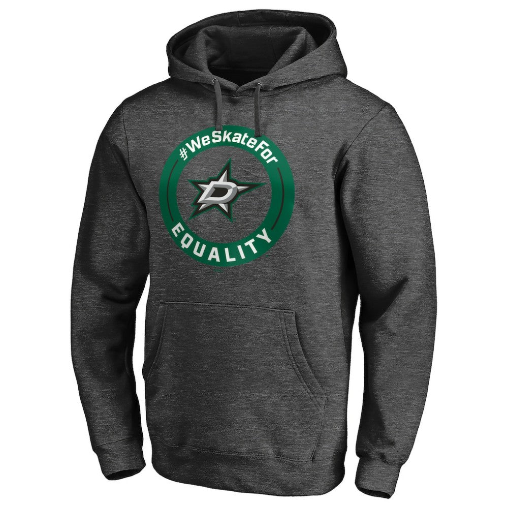 Dallas Stars #WeSkateFor Pullover Hoodie - Heather Gray - NHL