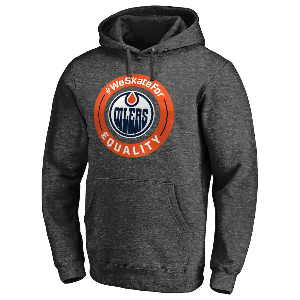 Edmonton Oilers #WeSkateFor Pullover Hoodie - Heather Gray - NHL