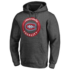 Montreal Canadiens #WeSkateFor Pullover Hoodie - Heather Gray - NHL