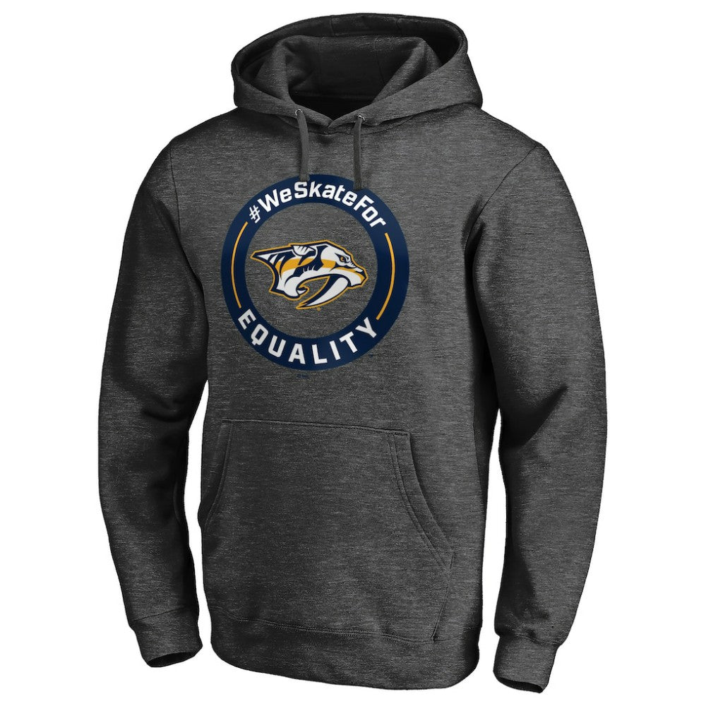 Nashville Predators #WeSkateFor Pullover Hoodie - Heather Gray - NHL
