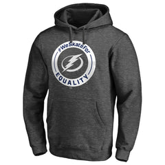 Tampa Bay Lightning #WeSkateFor Pullover Hoodie - Heather Gray - NHL