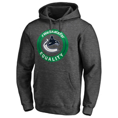 Vancouver Canucks #WeSkateFor Pullover Hoodie - Heather Gray - NHL