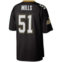 Sam Mills New Orleans Saints Legacy Replica Jersey Black | Mitchell & Ness