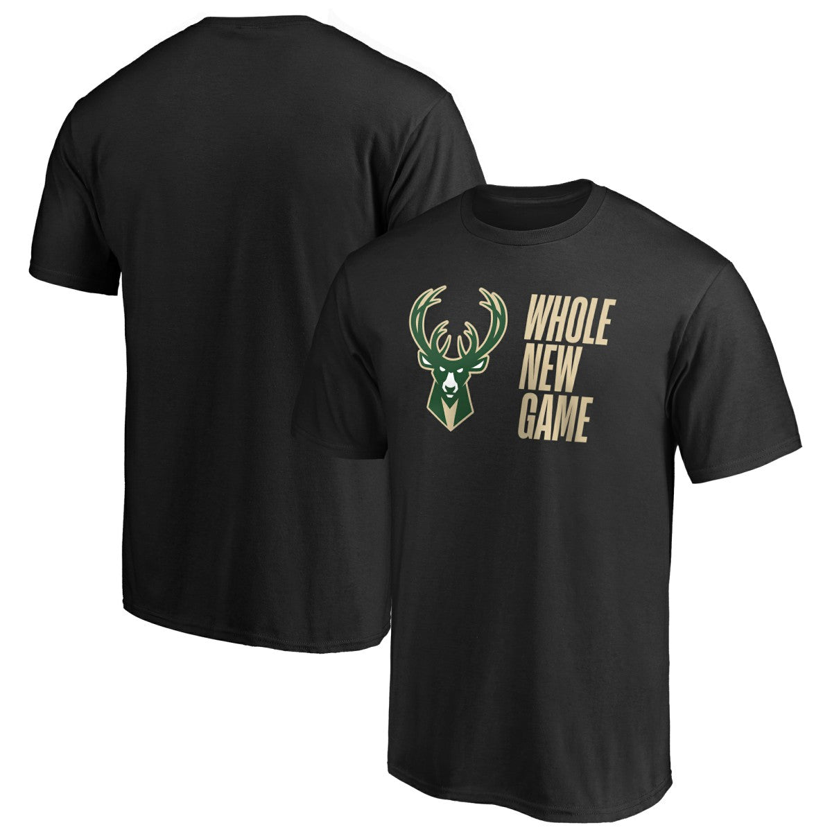 Milwaukee Bucks Whole New Game Team T-Shirt Black - NBA