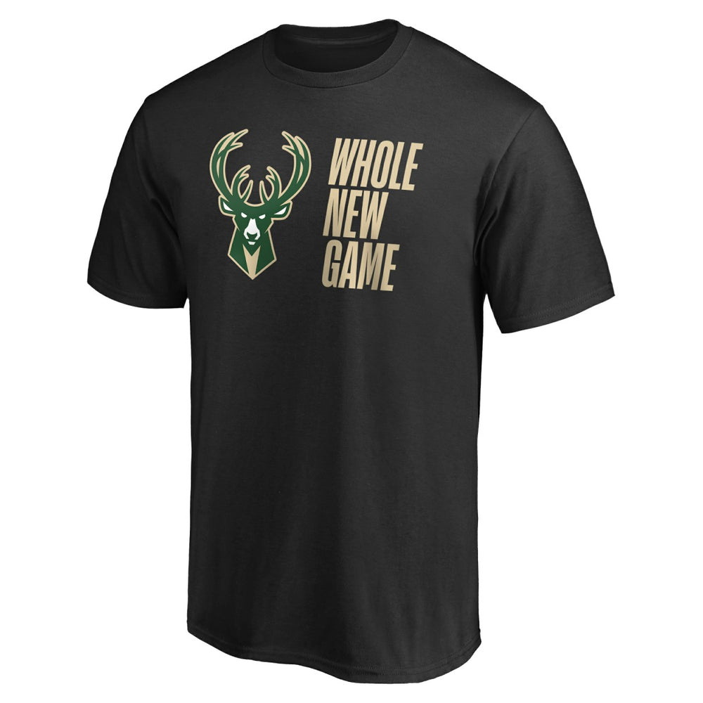 Milwaukee Bucks Whole New Game Team T-Shirt Black - NBA