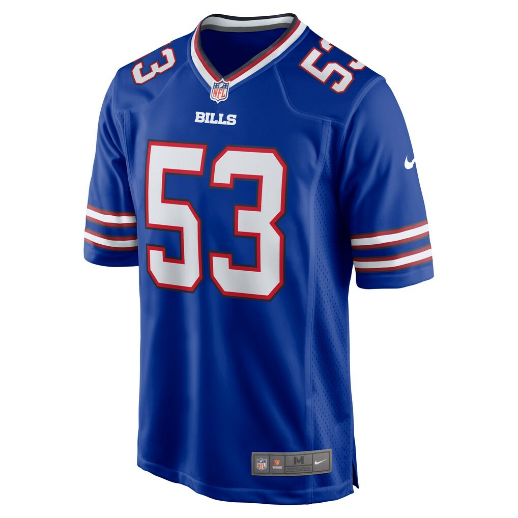 Tyrel Dodson Buffalo Bills Game Player Jersey Royal | Nike for Sale