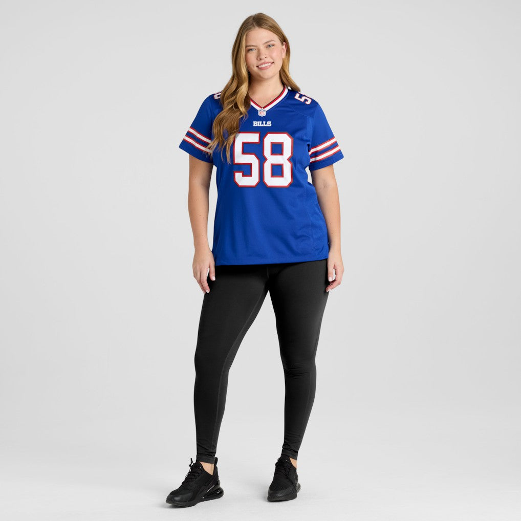 Matt Milano Buffalo Bills Women's Game Jersey Royal | Nike for Sale