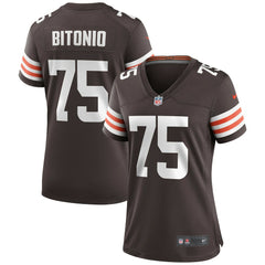 Joel Bitonio Cleveland Browns Women's Game Jersey Brown | Nike for Sale