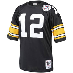Terry Bradshaw Pittsburgh Steelers Authentic Throwback Retired Player Jersey Black | Mitchell & Ness