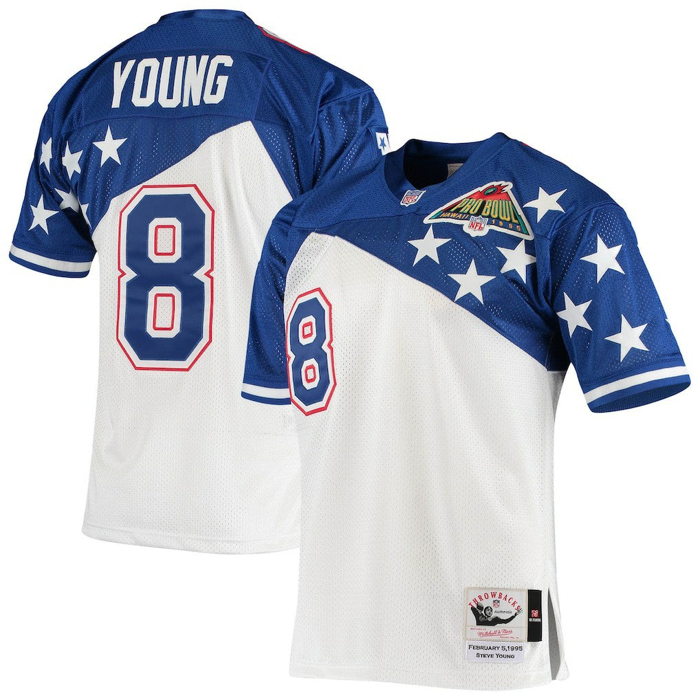 Steve Young NFC 1994 Pro Bowl Authentic Jersey White/Blue | Mitchell & Ness