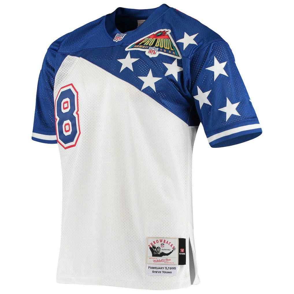 Steve Young NFC 1994 Pro Bowl Authentic Jersey White/Blue | Mitchell & Ness
