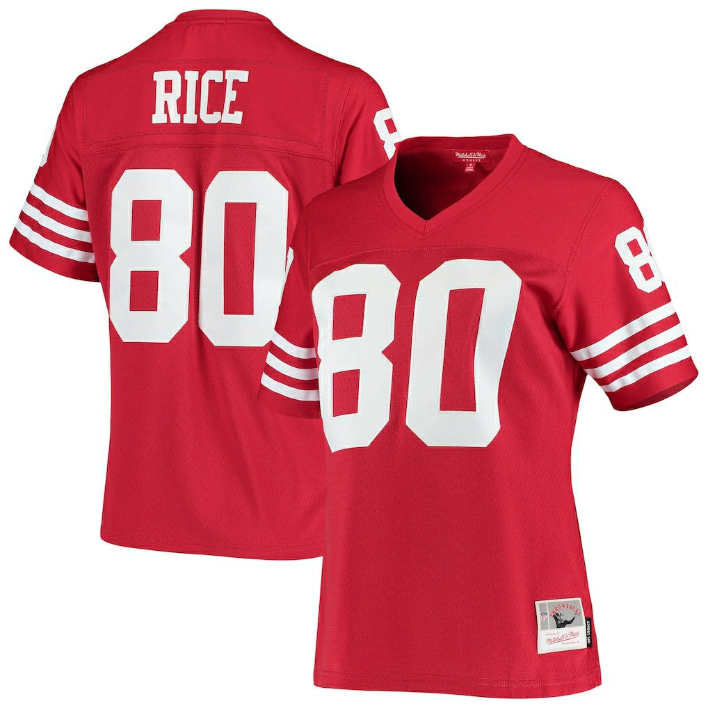 Jerry Rice San Francisco 49ers Women's 1990 Legacy Replica Jersey Scarlet | Mitchell & Ness