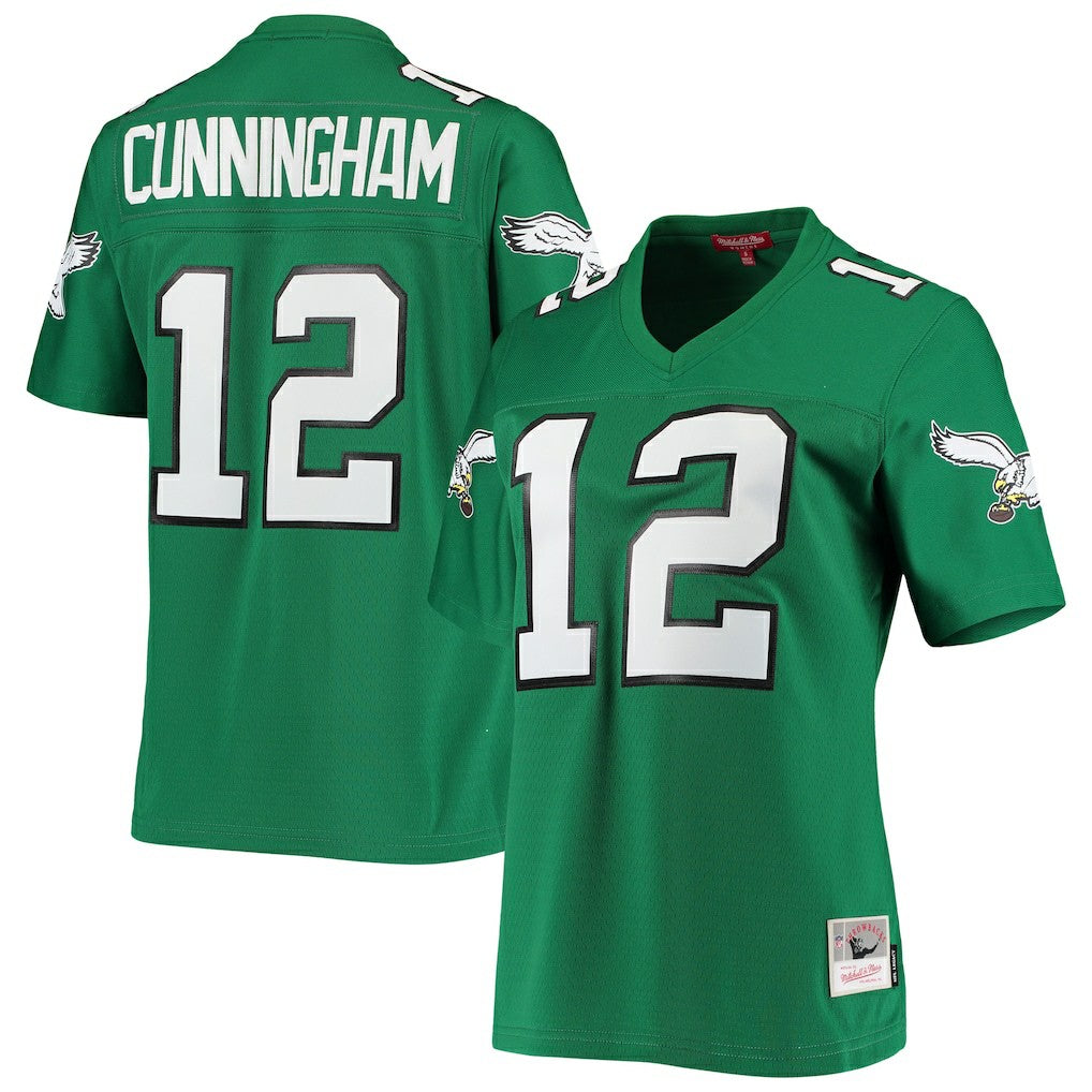 Randall Cunningham Philadelphia Eagles Women's 1990 Legacy Replica Jersey Kelly Green | Mitchell & Ness