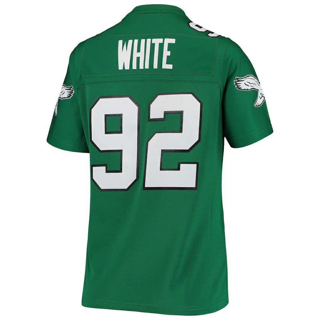 Reggie White Philadelphia Eagles Women's 1990 Legacy Replica Jersey Kelly Green | Mitchell & Ness