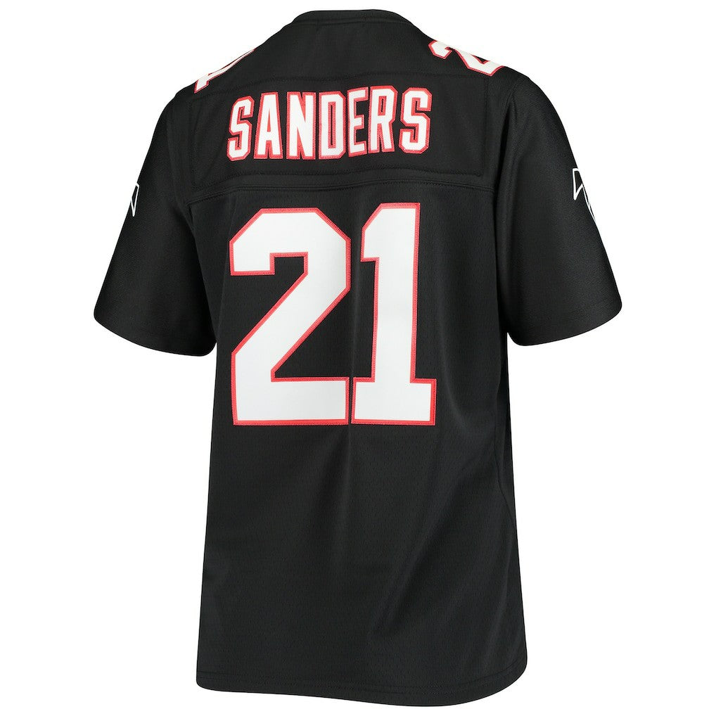 Deion Sanders Atlanta Falcons Women's Legacy Replica Team Jersey Black | Mitchell & Ness