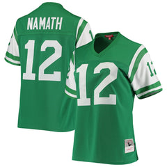 Joe Namath New York Jets Women's 1969 Legacy Replica Jersey Green | Mitchell & Ness