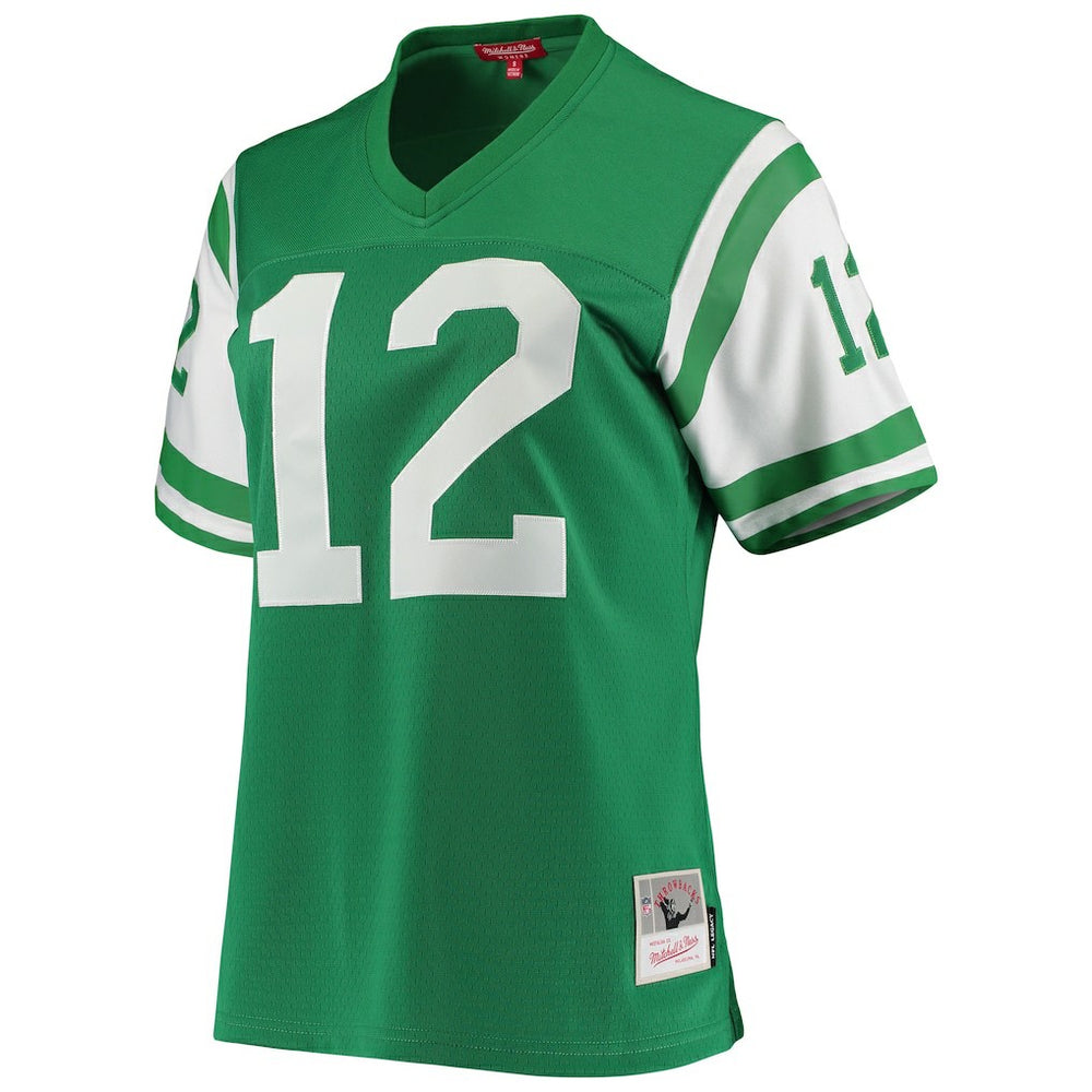 Joe Namath New York Jets Women's 1969 Legacy Replica Jersey Green | Mitchell & Ness